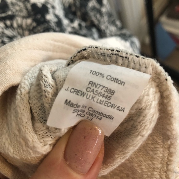 J.Crew faux lace sweatshirt - Picture 3 of 5